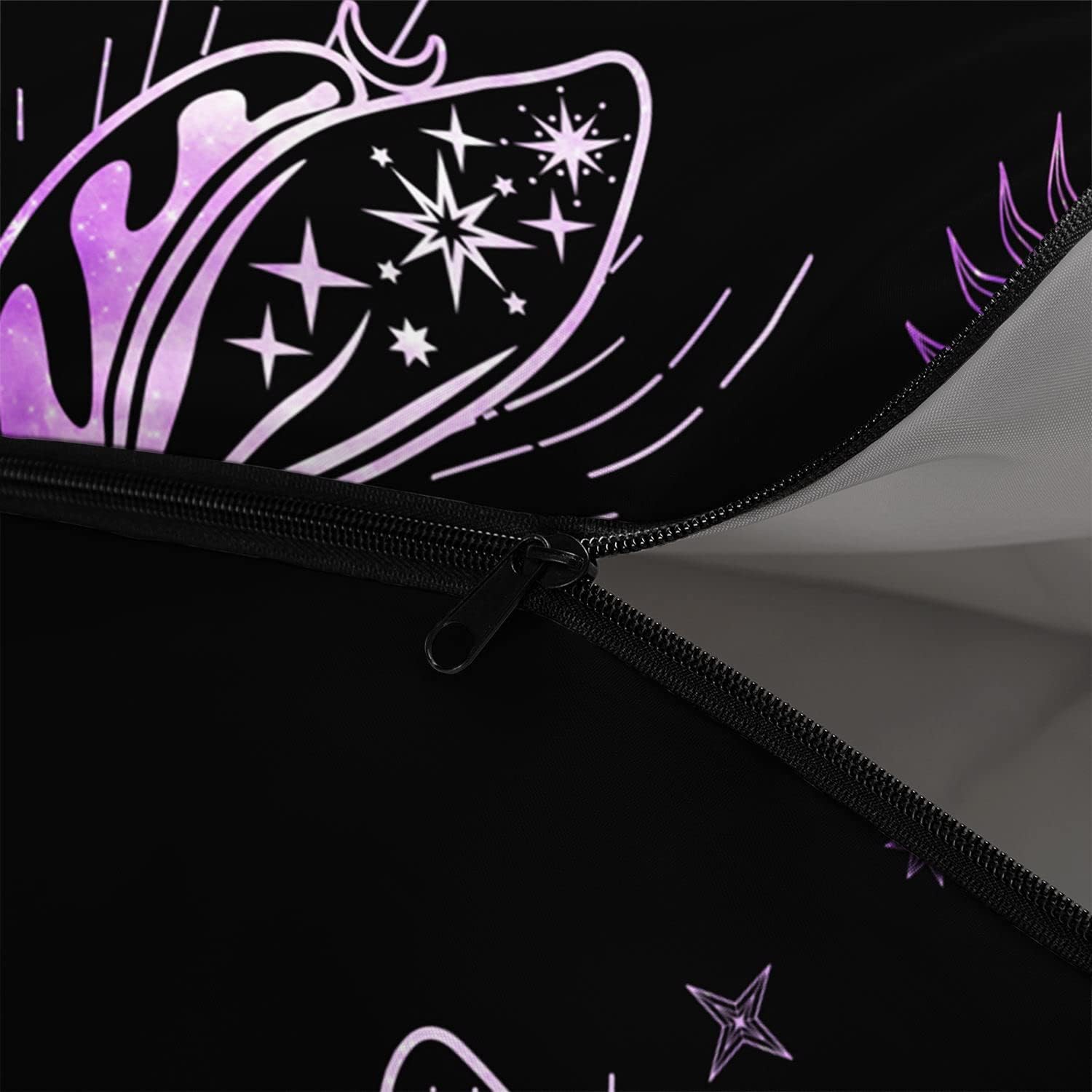 Kids Sleeping Bag for Boys Girls,Black Purple Butterfly Print-Lightweight Warm Portable Outdoor Indoor-Waterproof Cold Weather Resistant Sleeping Bag for Camping Hiking(Butterfly1)