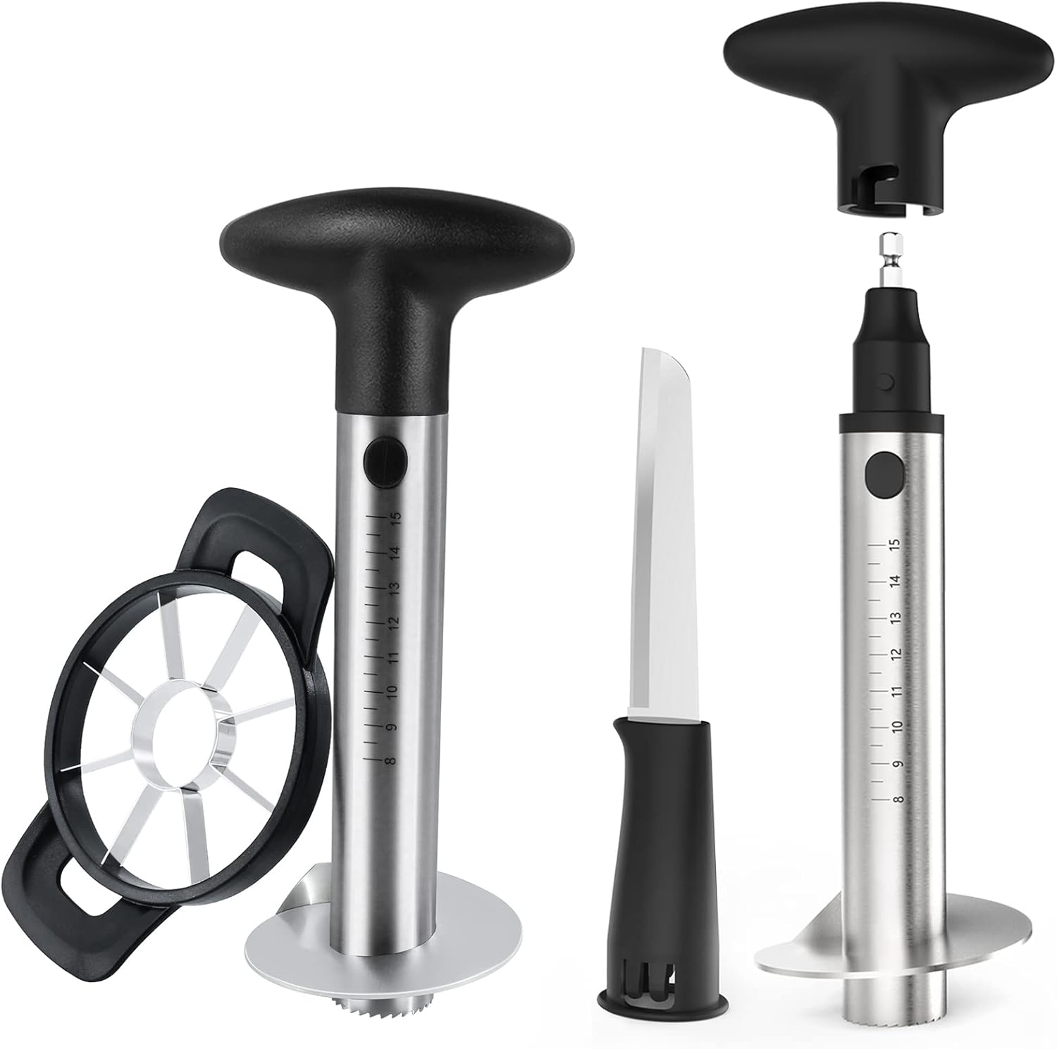 Newness Pineapple Corer with Knife, [Upgraded, Electric