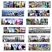 New York Panoramic Photo Magnets NYC 5x1.6 inch - Pack of 12