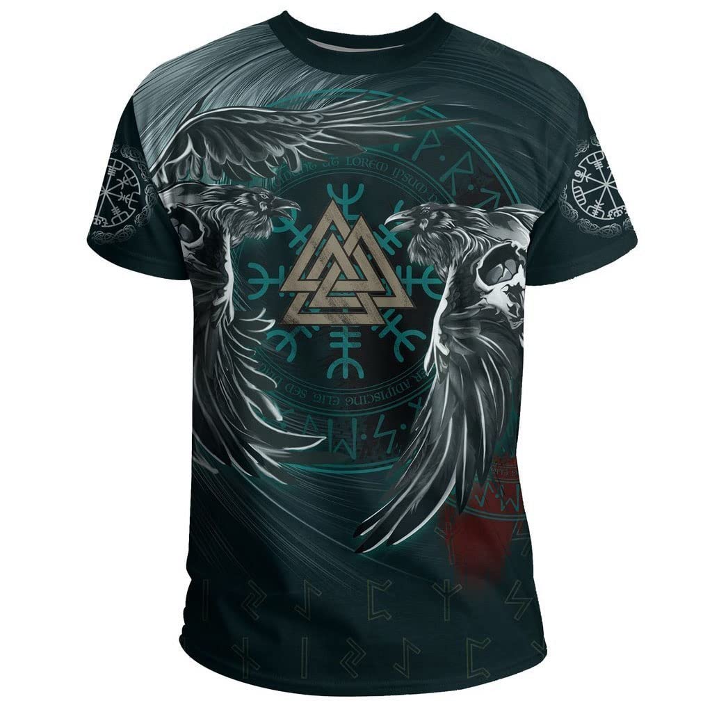 Sweat à capuche Viking avec symbole Valknut et fermeture zippée pour look nordique