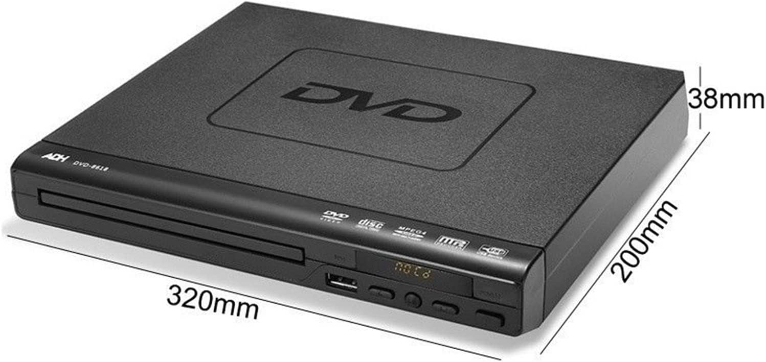 Portable DVD Player Portable DVD Player for TV Support USB Port Compact Multi Region DVD/SVCD/CD/Disc Player with Remote Control Not Support HD Mobile DVD Player for Kids