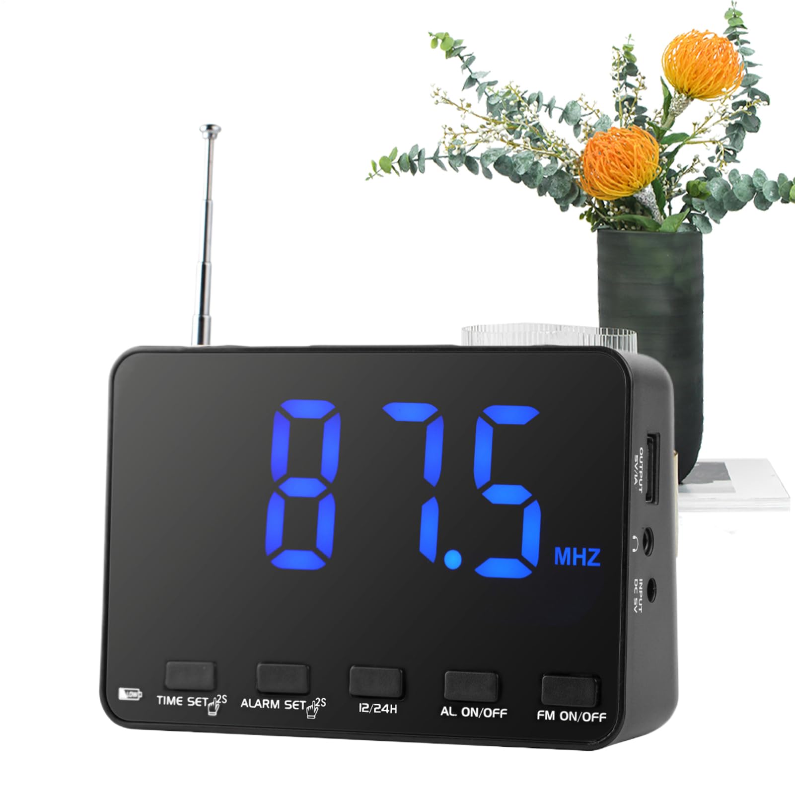 Petite radio réveil FM idéale pour table de chevet ado et adulte