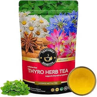 THYROID TEA - Thyro Herb Tea (100 Grams|1 Month Pack) - Support Weight Management & Thyroid Hormones | Herbal tea Contains Variety of Natural Ingredients