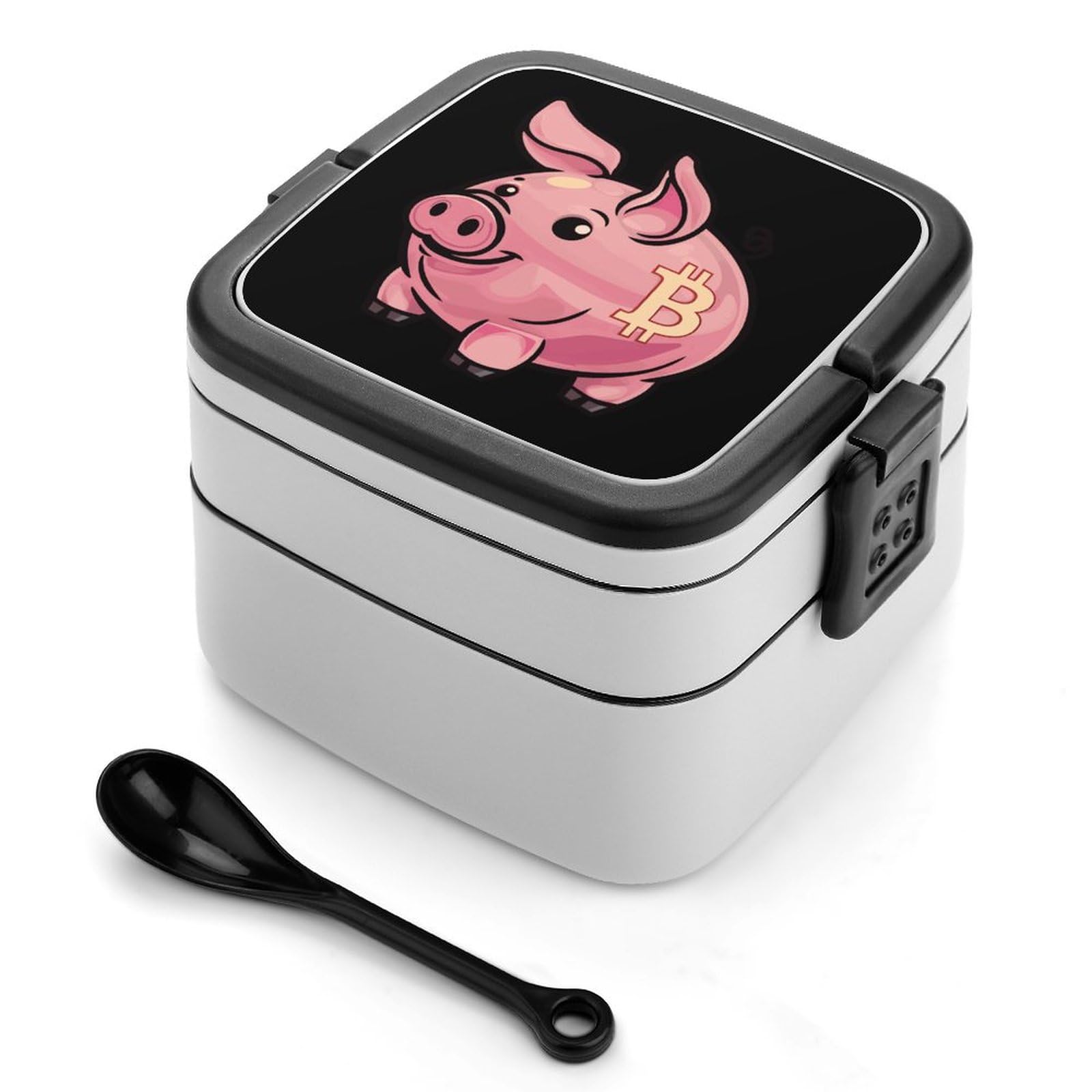 Bitcoin Piggy Bank Bento Box Adult Lunch Box with 2 Compartments Reusable  Lunch Containers for Office Picnic : Amazon.ca: Home