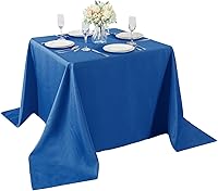 Vista 108 de Rectangle Tablecloth 90x132 inch Washable Polyester Fabric Table Cloth for Wedding Party Dining Banquet Decoration（90x132, Turquoise）