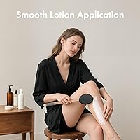 Vista 7 de AmazerBath Aplicador de loción para espalda, pies, 4 almohadillas de repuesto con mango curvado de 17 pulgadas, aplicador de protector solar de Negro