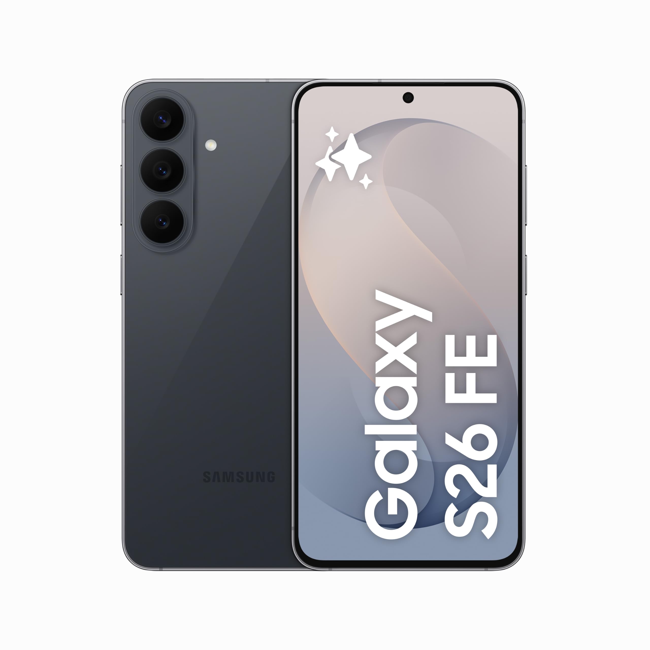 Samsung Galaxy S26 FE 5G (Graphite, 8GB RAM, 256GB Storage), Galaxy AI, 50MP Camera with Provisual Engine, My FanCam, Photo Assist, Super Steady Video, Dynamic AMOLED 2X, IP68, 8K Video Recording — image 1 of 7