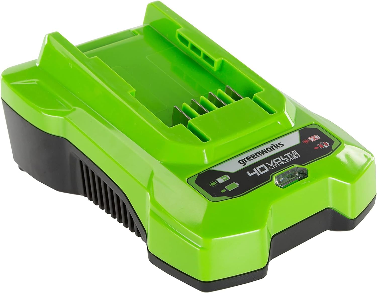 Greenworks G40B2 - Batteria 4 V, 2 Ah + Caricatore, 2932507