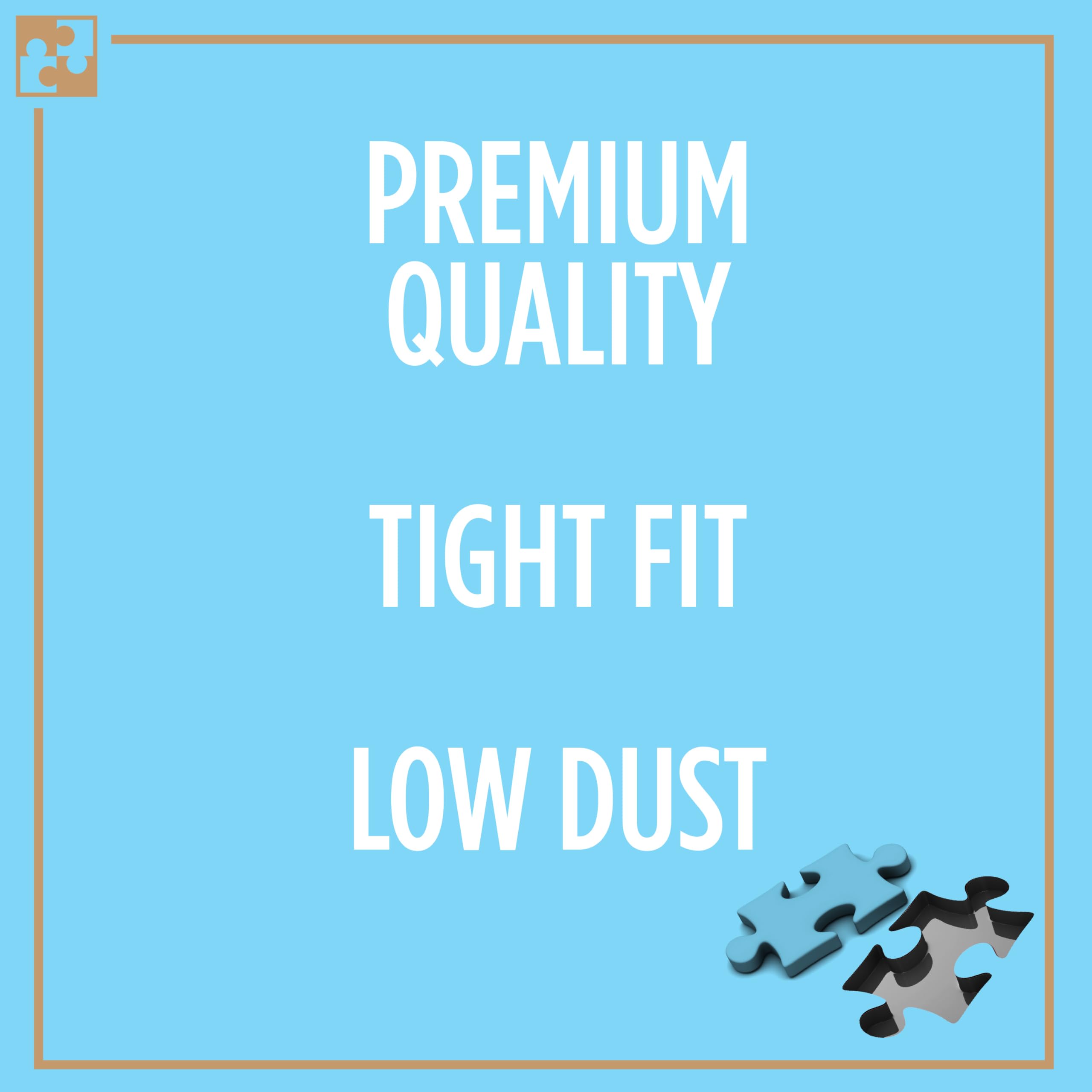 JHBJASGD Playview Brands - Puzzle da 1000 pezzi per adulti Enigma ROMANTZART Queen's Aviary - Petra 27X20 blueboard Jigsaw by Playview Brands Black