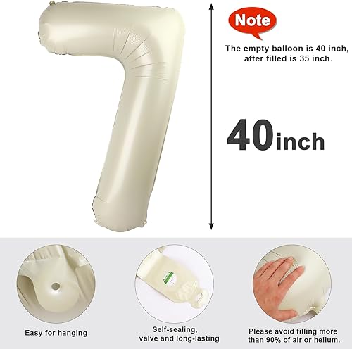 Vista 434 de Globo número 2 de 40 pulgadas, para decoración de cumpleaños y graduaciones, para niños y niñas (color verde claro)