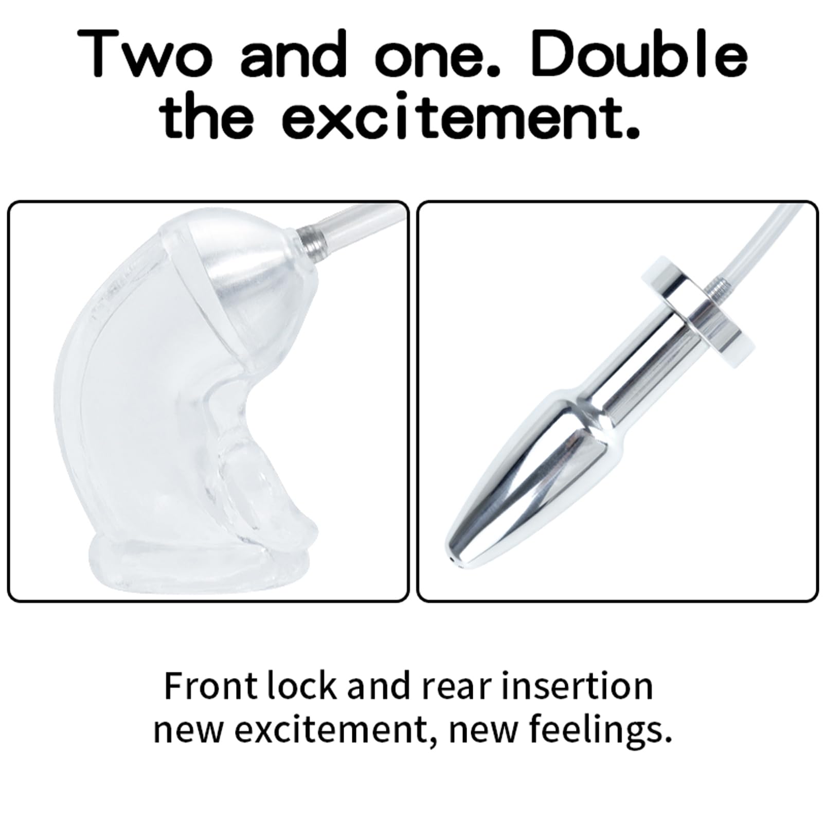 TangQian Silicone Soft Penis Sleeve with Metal Hollow Anal Plug Anal  Dilator Butt Plug Urinal Piss Funnel Enema Anal Shower Slave Bondage Penis  Sleeve SM Sex Toy for Couples Men : Amazon.co.uk: