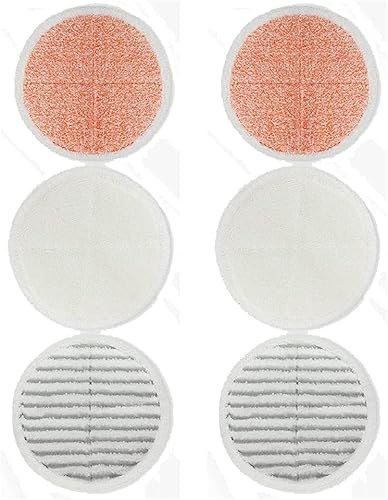 Paquete de 6 almohadillas de repuesto para trapeador Bissell Spinwave 20399 23157 23159 2039A 2124A 20393 2039T 2039W 20391 20395 2307 2315A