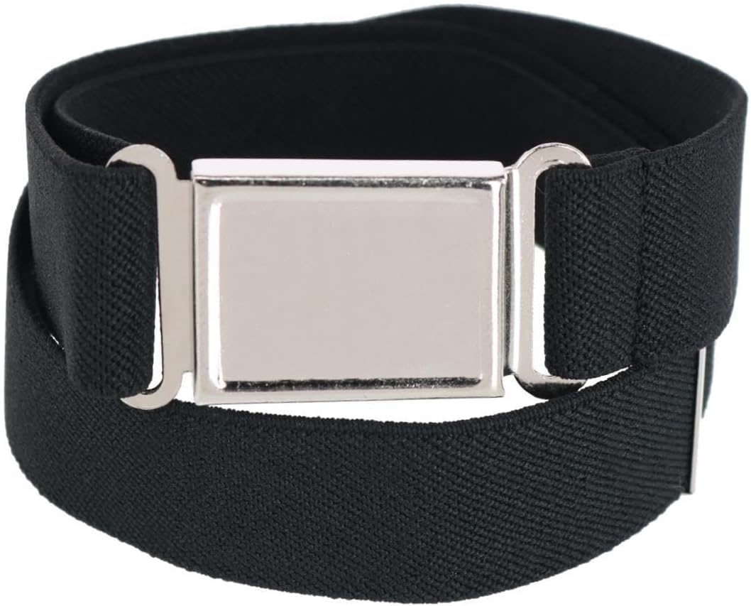 CTM Kids' Adjustable Elastic Belt with Magnetic Buckle