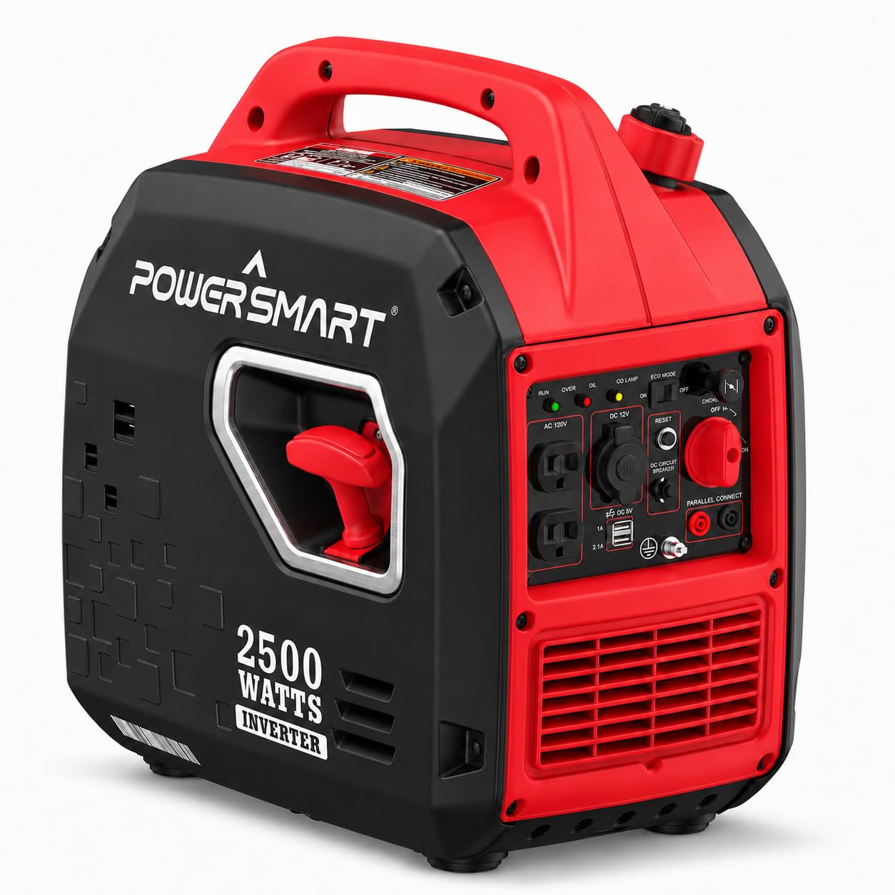 PowerSmart 2500W Portable Inverter Generator with 30A Outlet