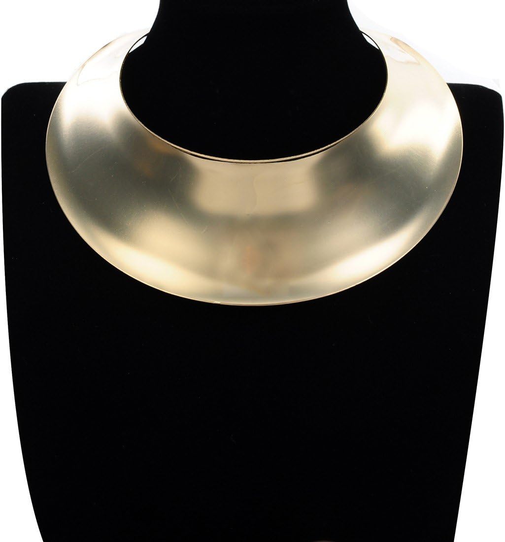 Jerollin Choker Collar Statement Necklaces for Women,Stainless Steel Open Choker African Jewelry - Image 3