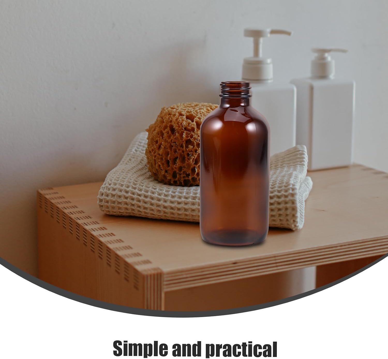 Amber Spray Bottle 250ml Amber Glass Fine Mist Sprayer Refillable Travel Bottle for Essential Oils Hair and Plant Care