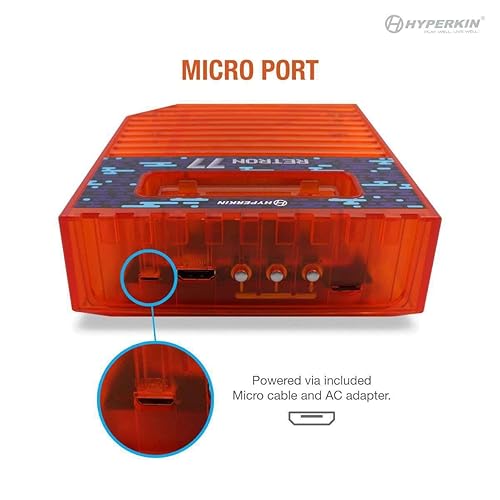 Miniatura 7 de Hyperkin RetroN 77 HD Gaming Console for Atari 2600 (Retro Amber) - Not Machine Specific