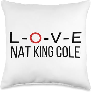 Nat King Cole Merch | Jazz & Classic Pop Legend | NKC1028 Throw Pillow