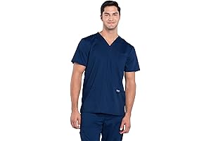 Cherokee Uniforms WW670 V-Neck Men's Scrubs Top with Multiple Pockets