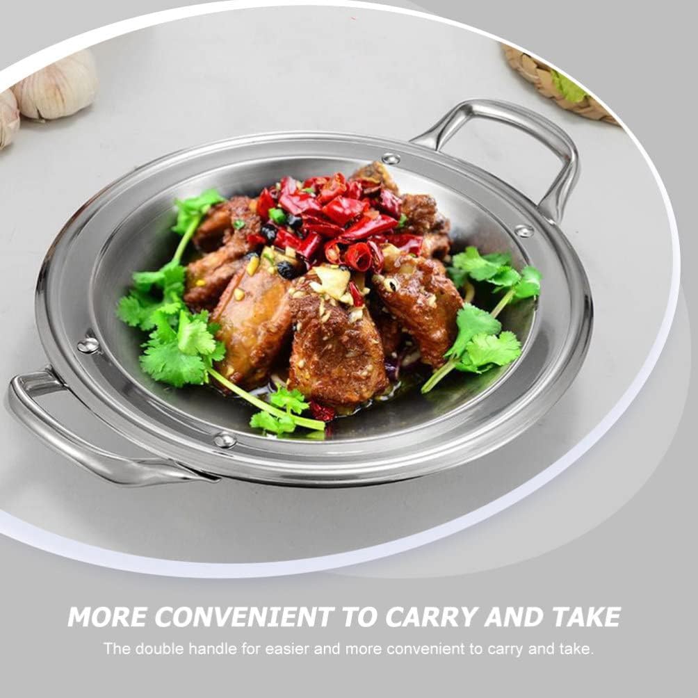 Hemoton Multi-function Paella Pan Convenient Cooking Pot for Seafood and Hot Pot Thickened Design for Home Use and Housewarming