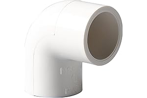 1 Inch 90 Degree PVC Pipe Elbow - 10 Pack