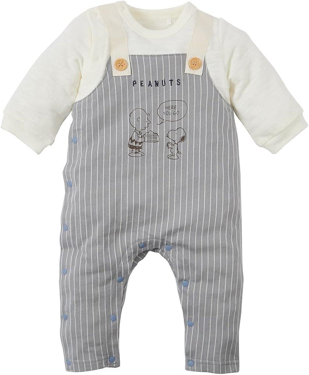 Nissen ニッセン ロンパース カバーオール スヌーピー 綿100 半額sale 男の子 子供服 サロペット重ね着風 ベビー服 女の子 Nissen ニッセン ロンパース カバーオール スヌーピー 綿100 半額sale 男の子 子供服 サロペット重ね着風 ベビー服 女の子