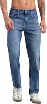 Buy Sand Dunes Men's Straight Fit Jeans | Mid Rise Light Fade