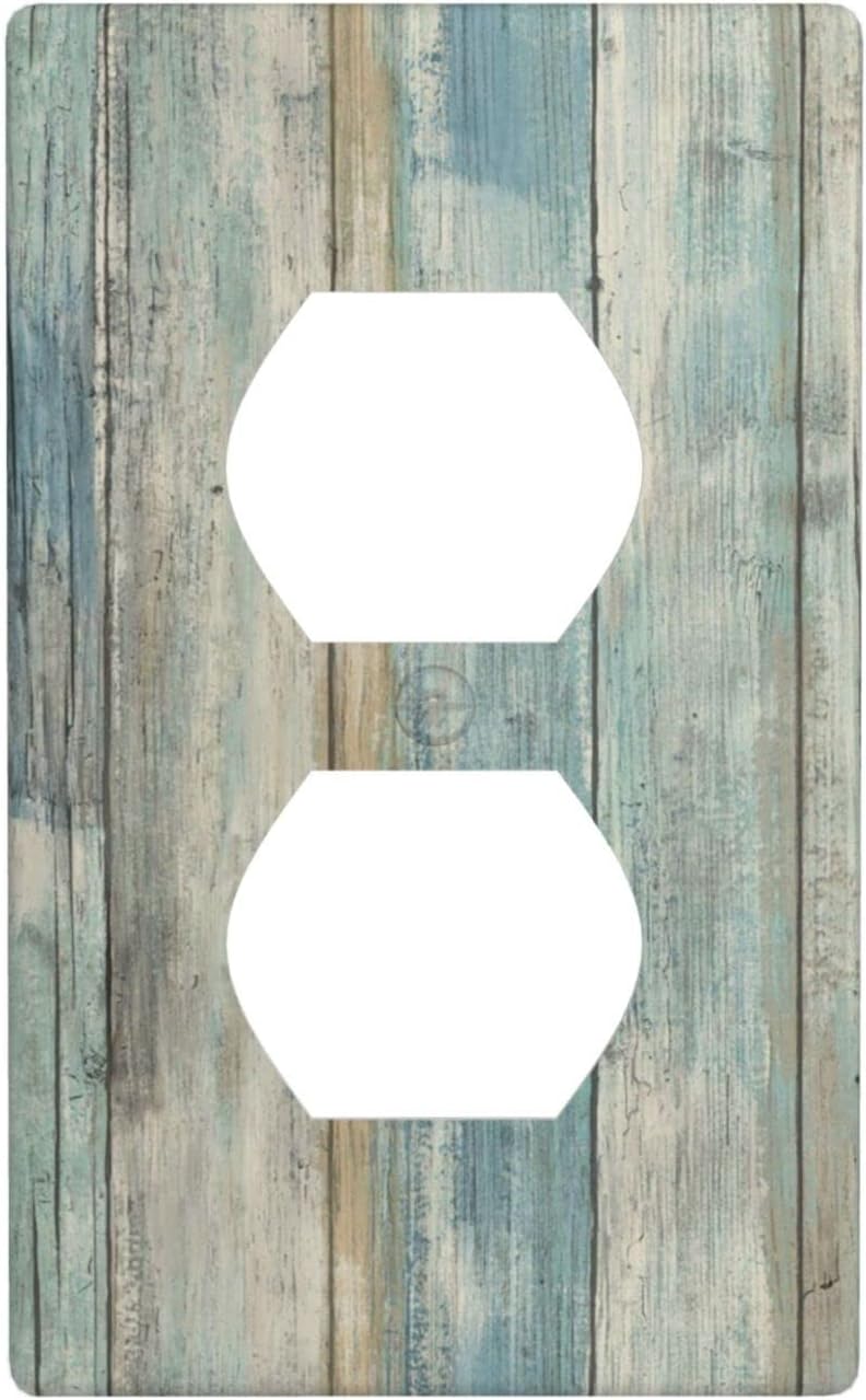 Wood Grain Light Switch Covers Decorative Electric Outlet Cover Switch