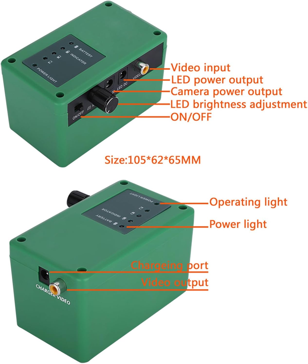 7" DVR Fish Finder Underwater Fishing Camera Ice Fishing Camera Underwater Recorder 1000TVL with 8GB TF Card Ice Fishing Fish Finder for Ice/Sea/River/Boat Fishing(Size:15)