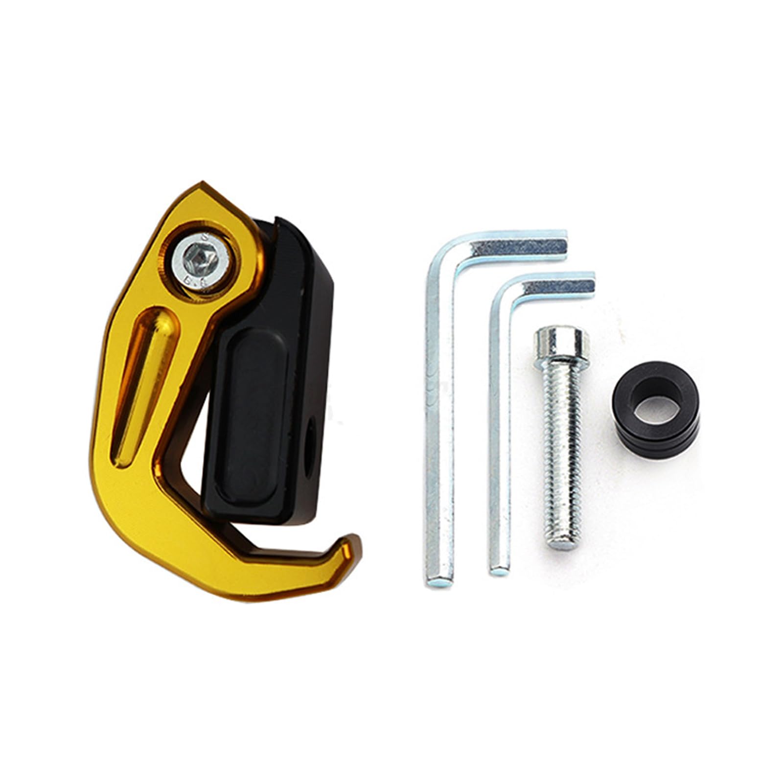 Kangnice Modifiable Aluminum Mixture Handlebars Attract Tool Complimentary Installation Secure Against Slip for Passenger Cycling Gear Cycling Storage Hook