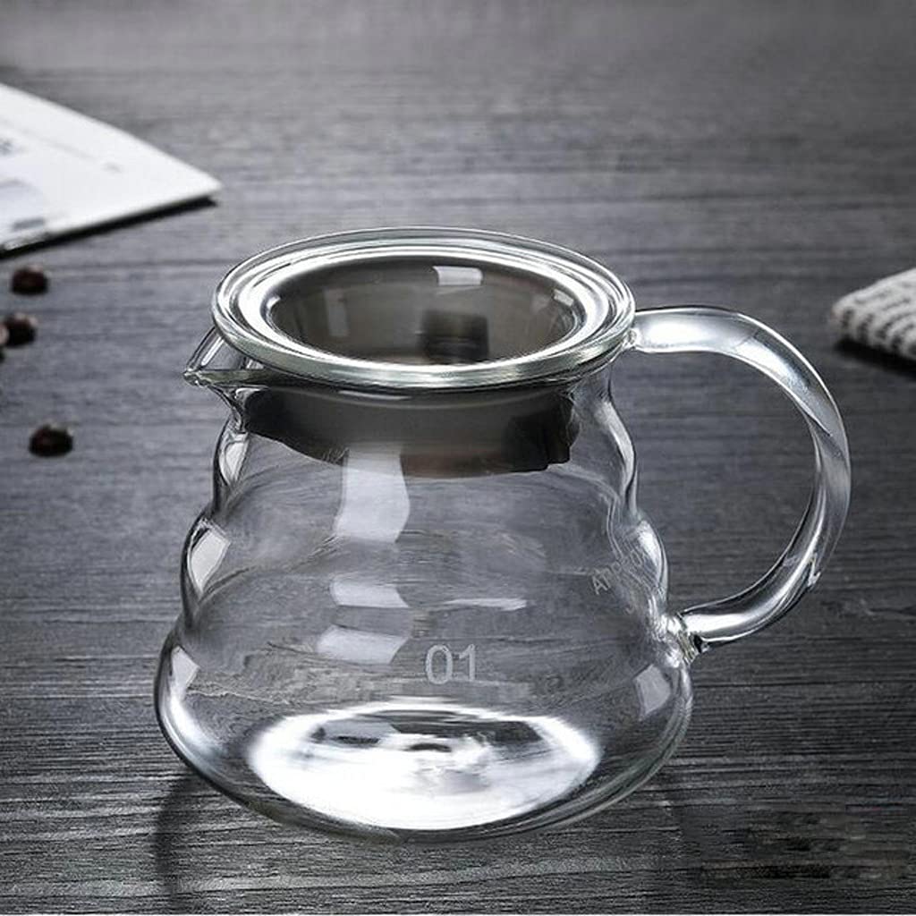 Vidrio Vertido sobre Cafetera Nube Hervidor Resistencia al Calor 120 Grados Café Compartir Olla Filtro de Goteo para (Tamaño : 400ml) Needed
