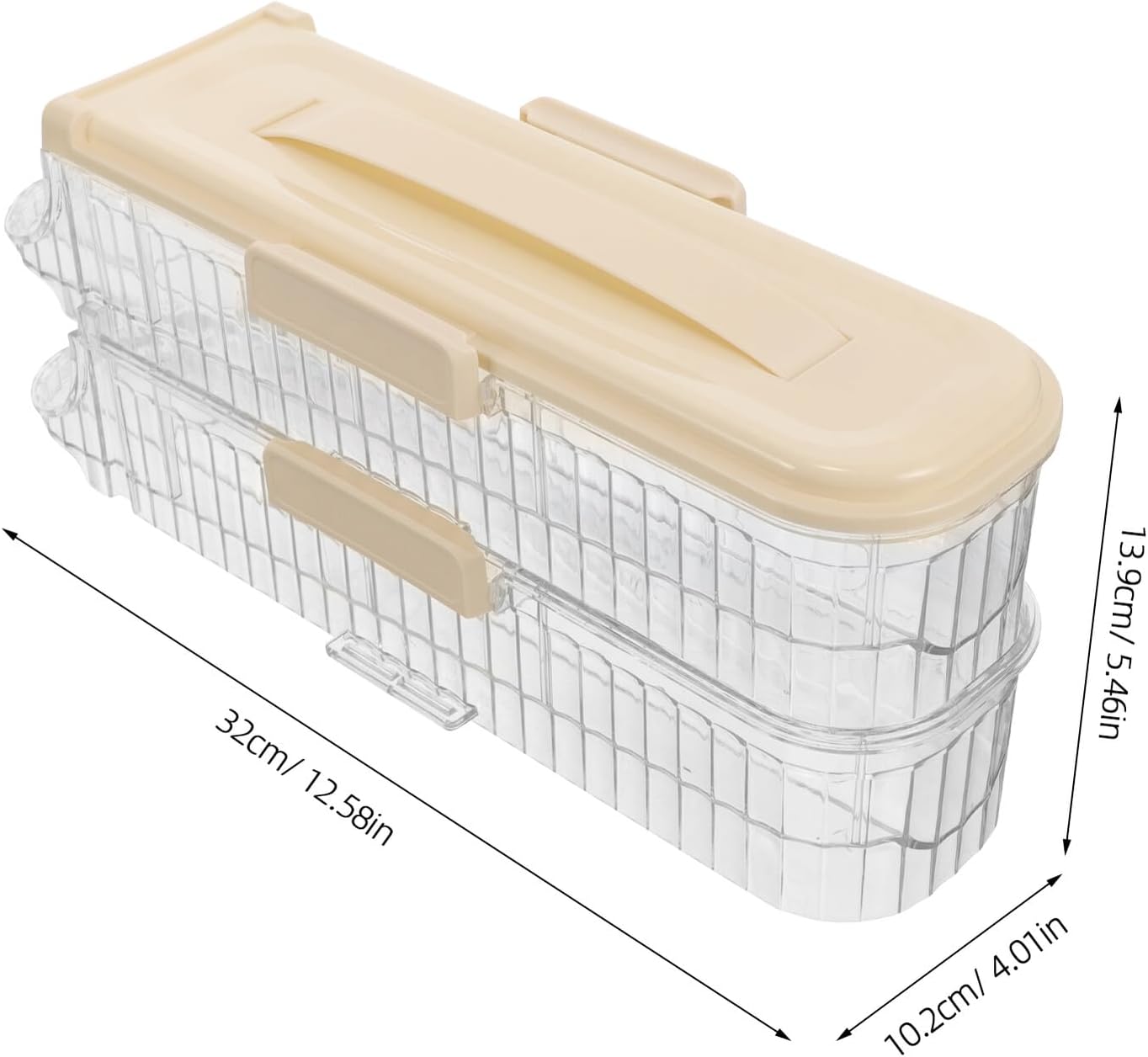 Homoyoyo Rolling Egg Holder for Refrigerator Door Plastic Egg Organizer with Automatic Dispensing in Cream White for Kitchen Refrigerator