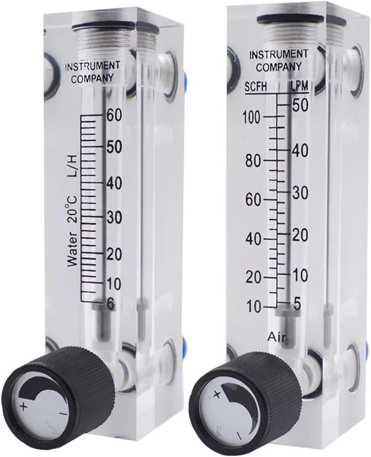 8mm Push In Water Gas Air Float Flowmeter Panel Type Rotameter With Control Valve(Gas 0.1-1.5LPM)