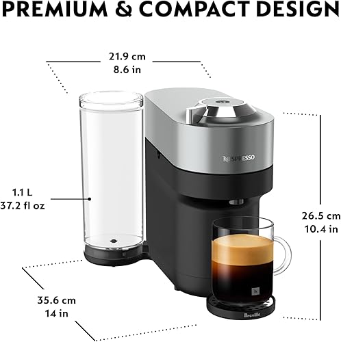 Miniatura 4 de Nespresso Vertuo Pop+ Deluxe Cafetera y espresso de Breville, Titan