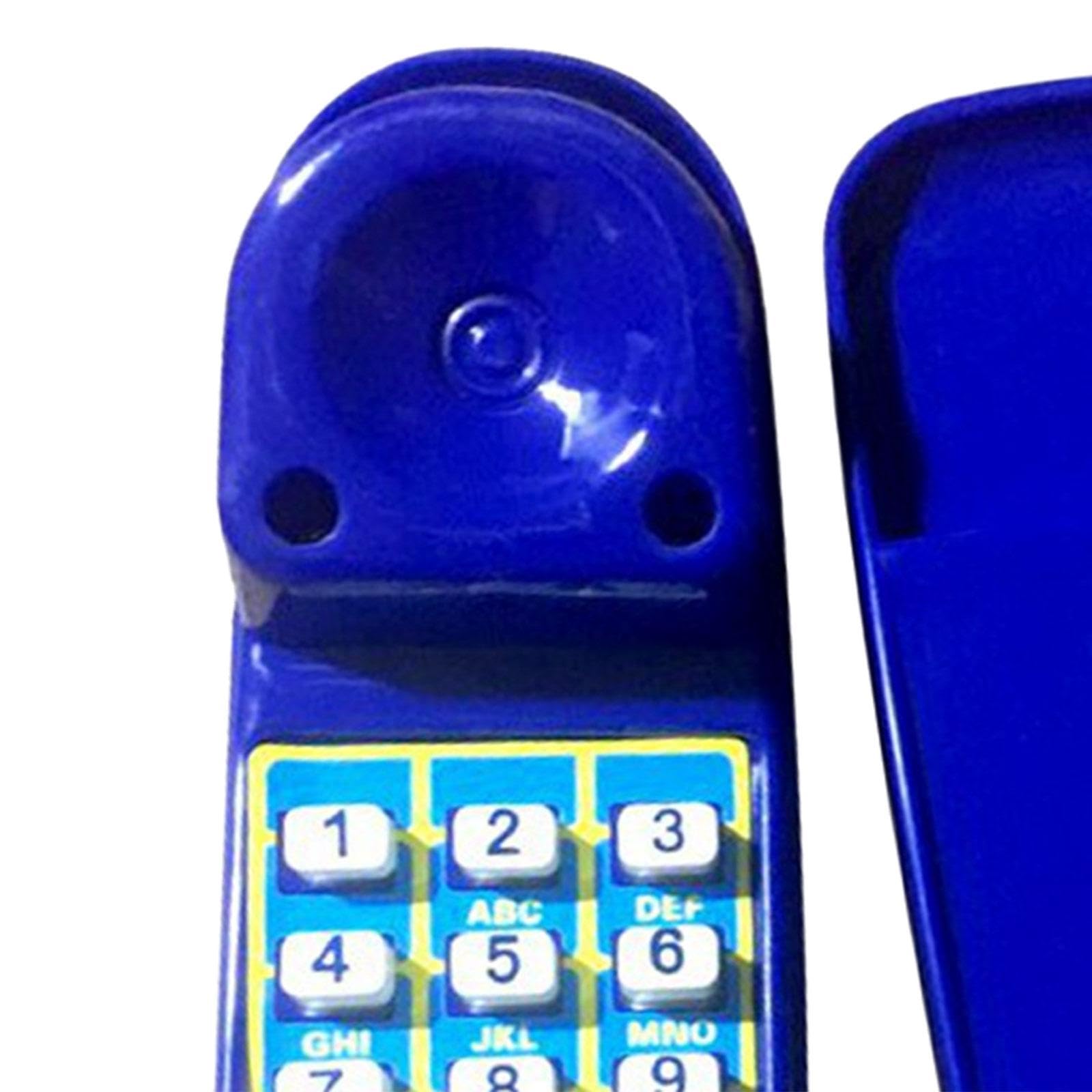 Kids Swing Set Phone Toy Pretend Play Tree House Pretend Numeric Key Telephone for Interactive Learning Ages 3+ Kids Children , Blue - Image 2