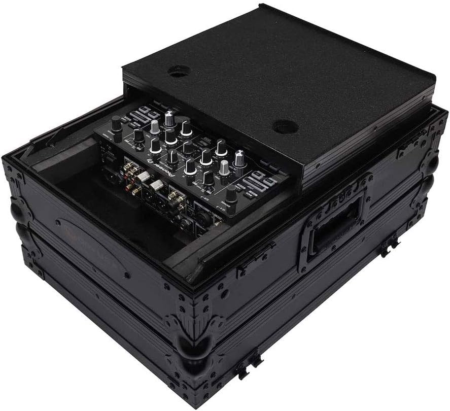 Odyssey NEW BLACK LABEL™, EXTRA DEEP, LOW PROFILE GLIDE STYLE™, UNIVERSAL CASE FOR 10" FORMAT DJ MIXERS