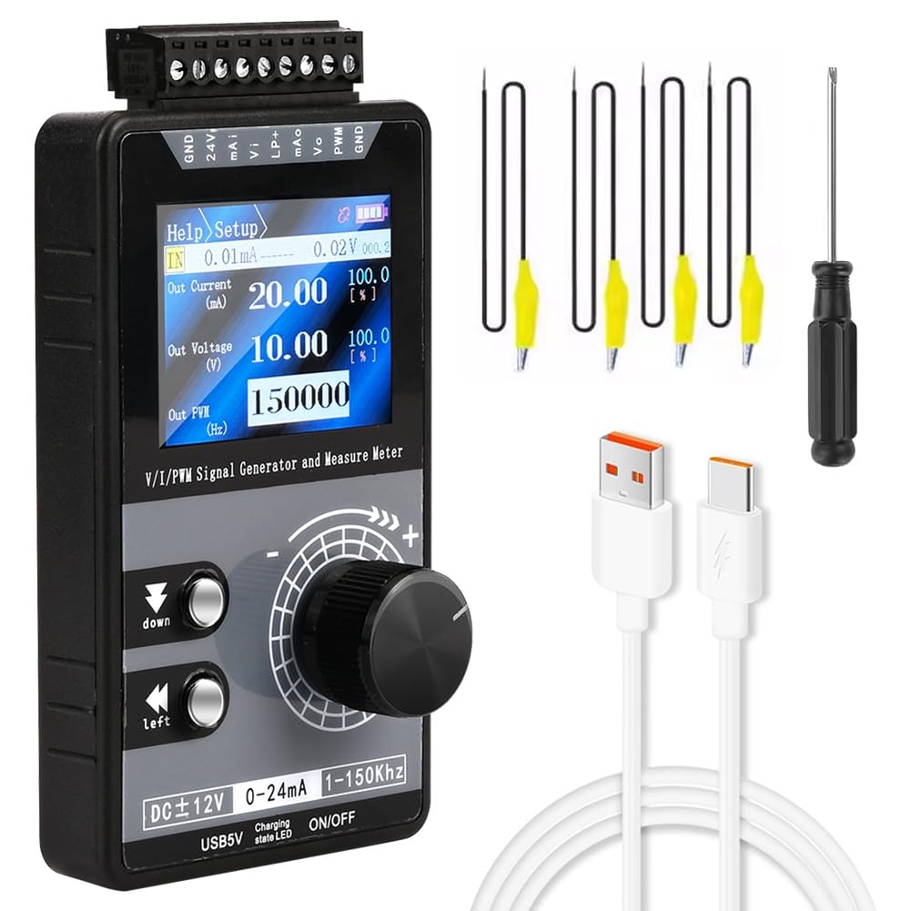 UDSKNV[KSL Handheld for Voltage Current Source PWM Pulse Signal Generator 4-20mA No Lithium Battery Needed for Voltage Measurement