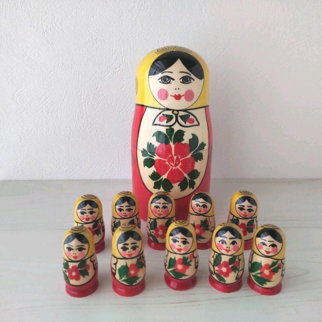 新品 ロシア セミョーノフ 数遊びマト 15cmマト1体 ベビーマト10体 Amazon.co.jp: ロシア セミョーノフ 数遊びマト 15cmマト1体