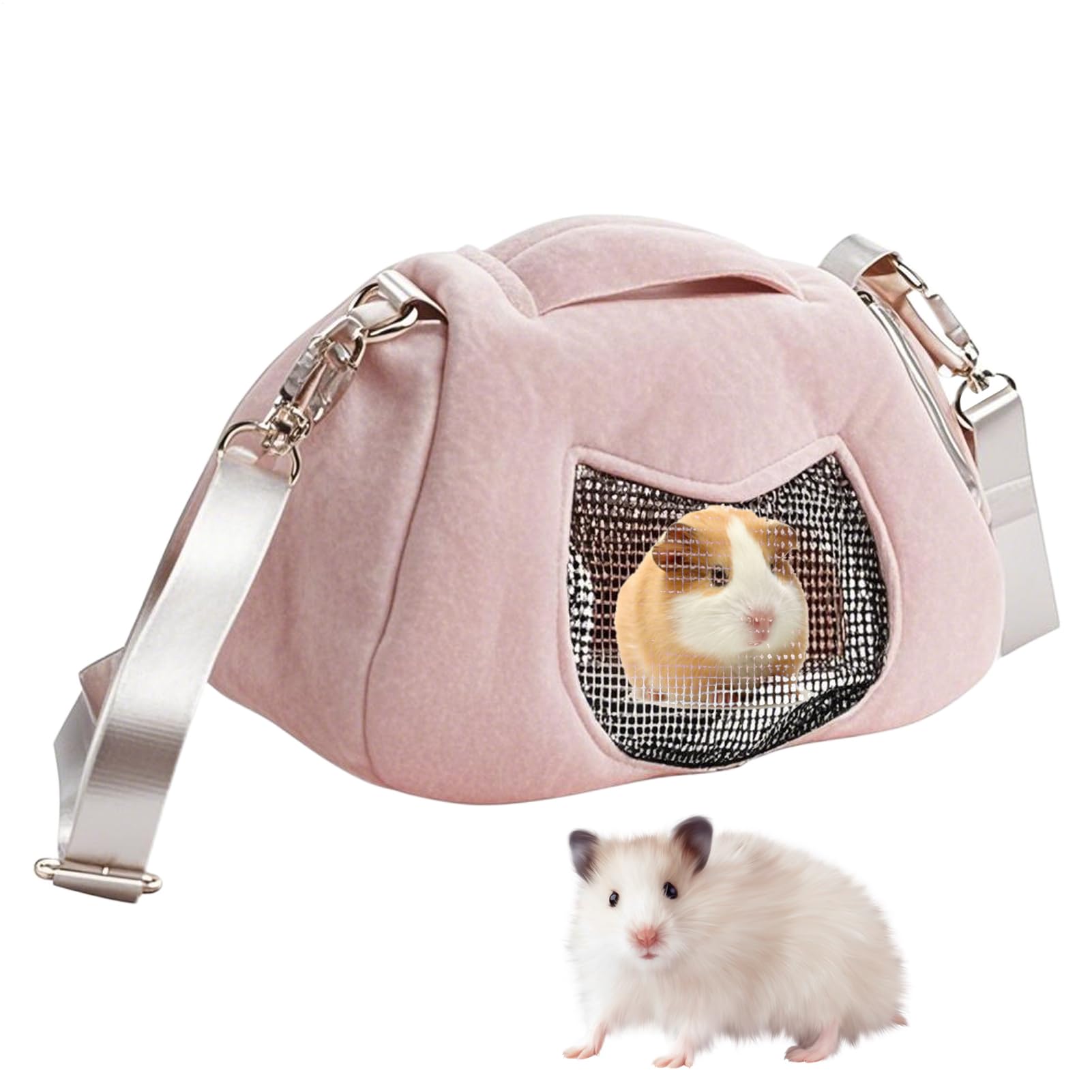 Transportín para Cobayas | Bolsillo De Transporte Portátil - Mochila Lavable Ligera y Práctica para Conejos y Roedores Pequeños en Viajes y Paseos
