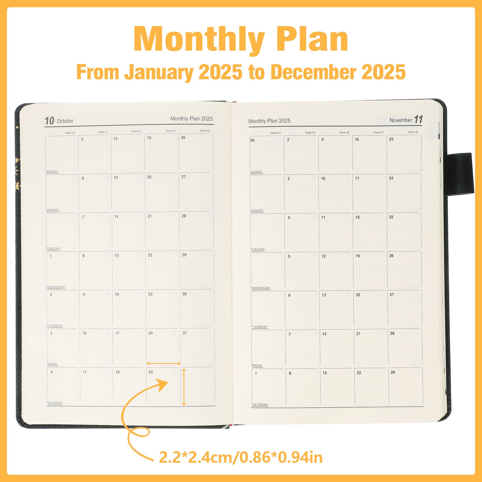 Thboxes Diary 2025 Page a Day, 2025 Diary A5 from Jan 2025 to Dec 2025 ...