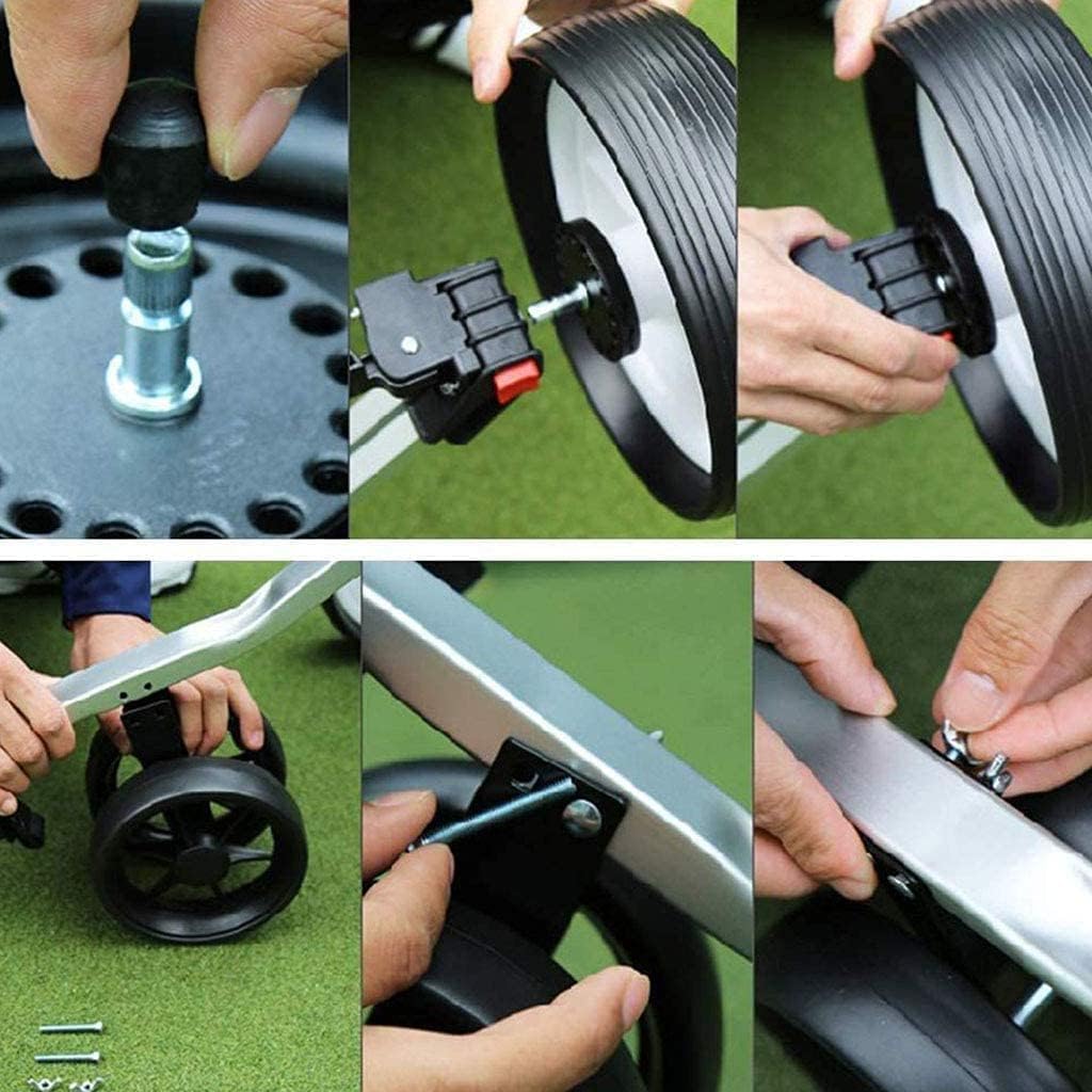 Carrello da Golf Portatile Pieghevole Carrello Leggero Carrello da Allenamento Sportivo Forniture for Attrezzi da Campo da Golf Carrello Compatto da Traino