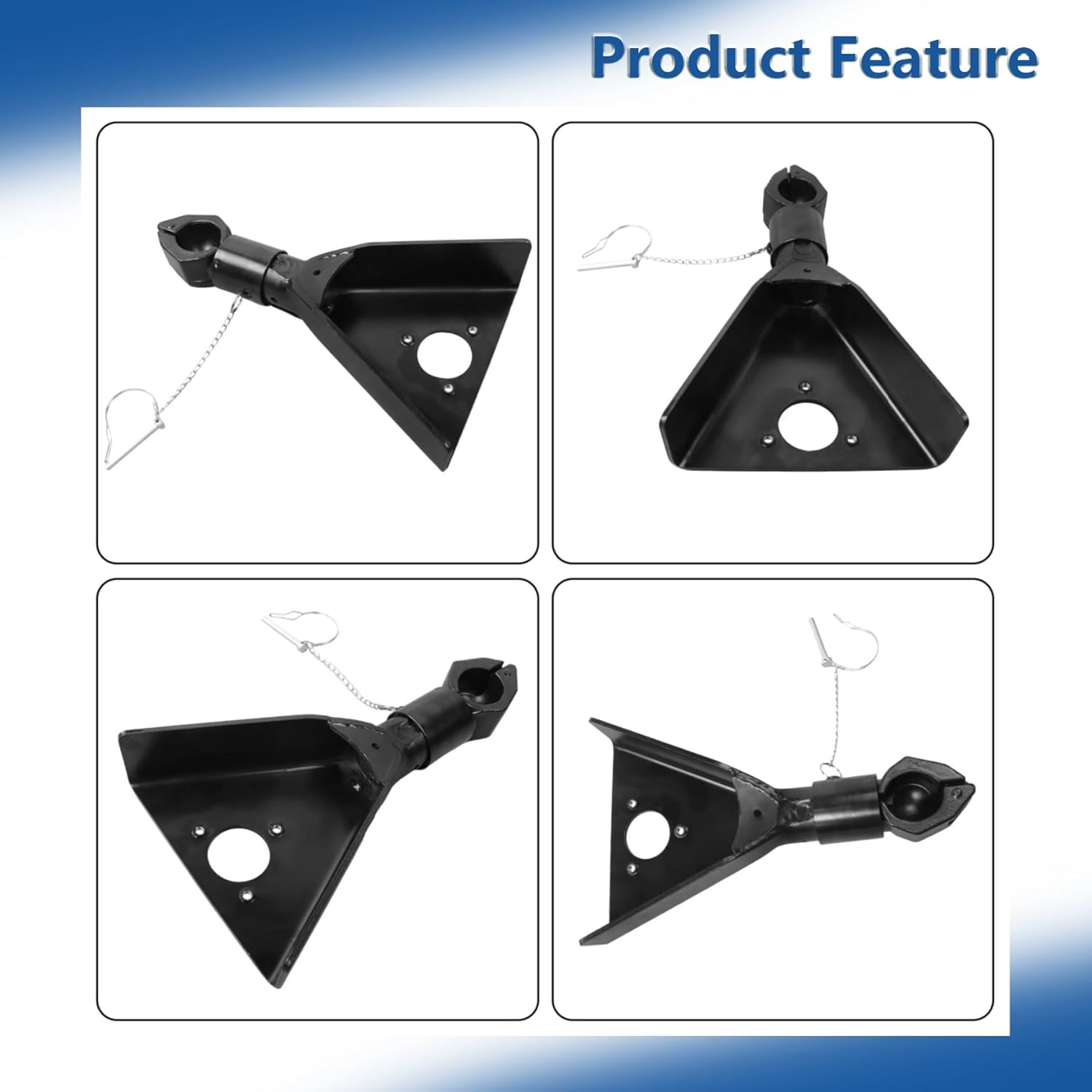 Silscvtt Black A-Frame Trailer Coupler Heavy Duty Coupler 2-5/16 Inches Hitch Ball 12500lbs Capacity