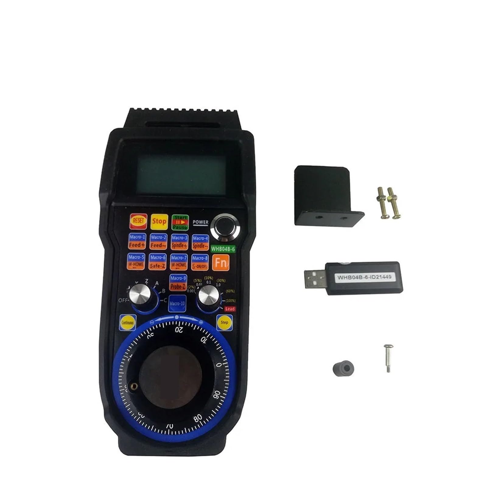 Kit CNC Controlador XHC MKX-V 3 4 6 Ejes Tarjeta de Control de Movimiento USB Volante Colgante MPG inalámbrico WHB04B(6AXIS)