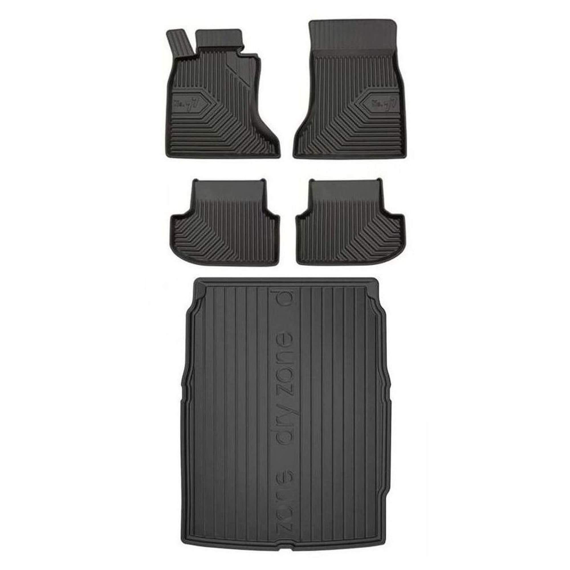 MOTOS Set de alfombrillas de goma y alfombrillas de maletero para BMW Serie 5 F10 2013-2017 Mejora la comodidad de tus viajes con la alfombrilla antideslizante para coche NO.77- alfombrillas para todo
