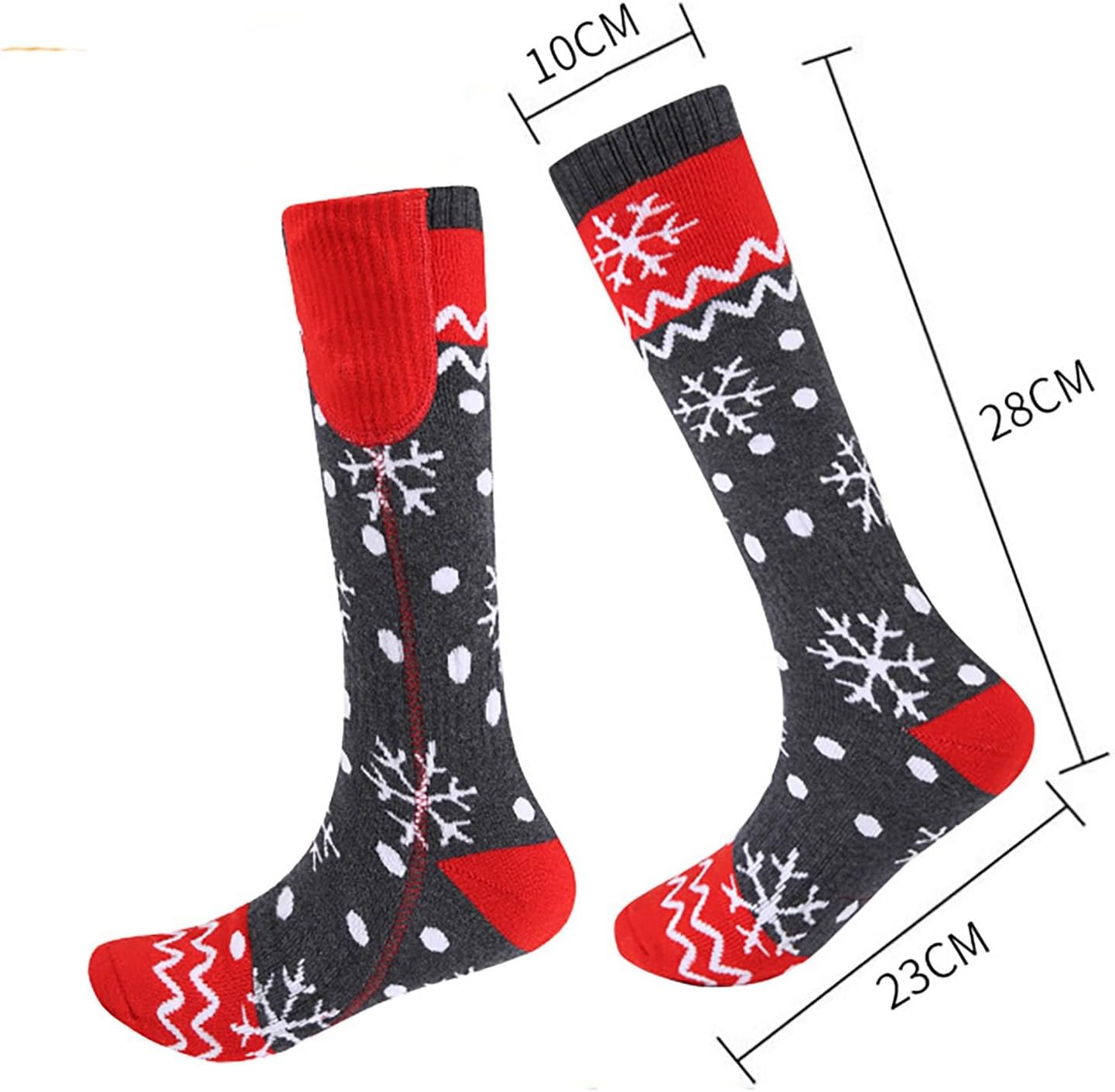 Heated Socks Men's Athletic Socks, Rechargeable Battery Heated Socks with 3 Adjustable, Washable Unisex Foot Warmers for warmer Outoor Sporting Hunting Skiing Camping Foot Warmers ( Size : 4000mah , C