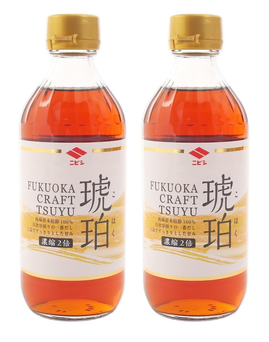 Amazon.co.jp: ニビシ FUKUOKA CRAFT TSUYU 琥珀 360ml×2本 めんつゆ