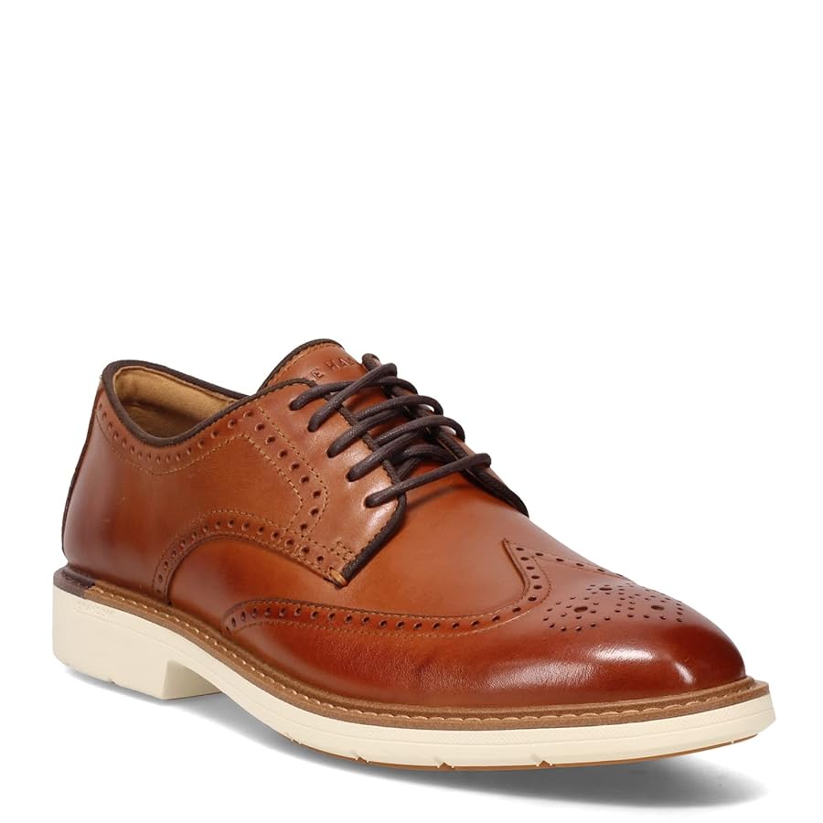 COLE HAAN ブラウン ウィングチップシューズ COLE HAAN Grand OS