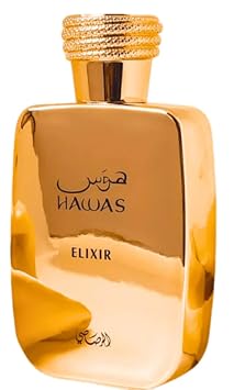 Rasasi Hawas Elixir | Aromatic, Gourmand, Vanilla, Musky - Eau de Parfum Spray Long-Lasting Fragrance for Men, 3.38 Ounce / 100 ml