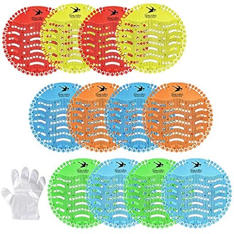 Flying swallow Urinal Screen, Splash Mats, Urinal Deodoriser, 12 Pack - Fits Most Top Urinal Brands & Waterless (Six flavors / 12 packs) Cover