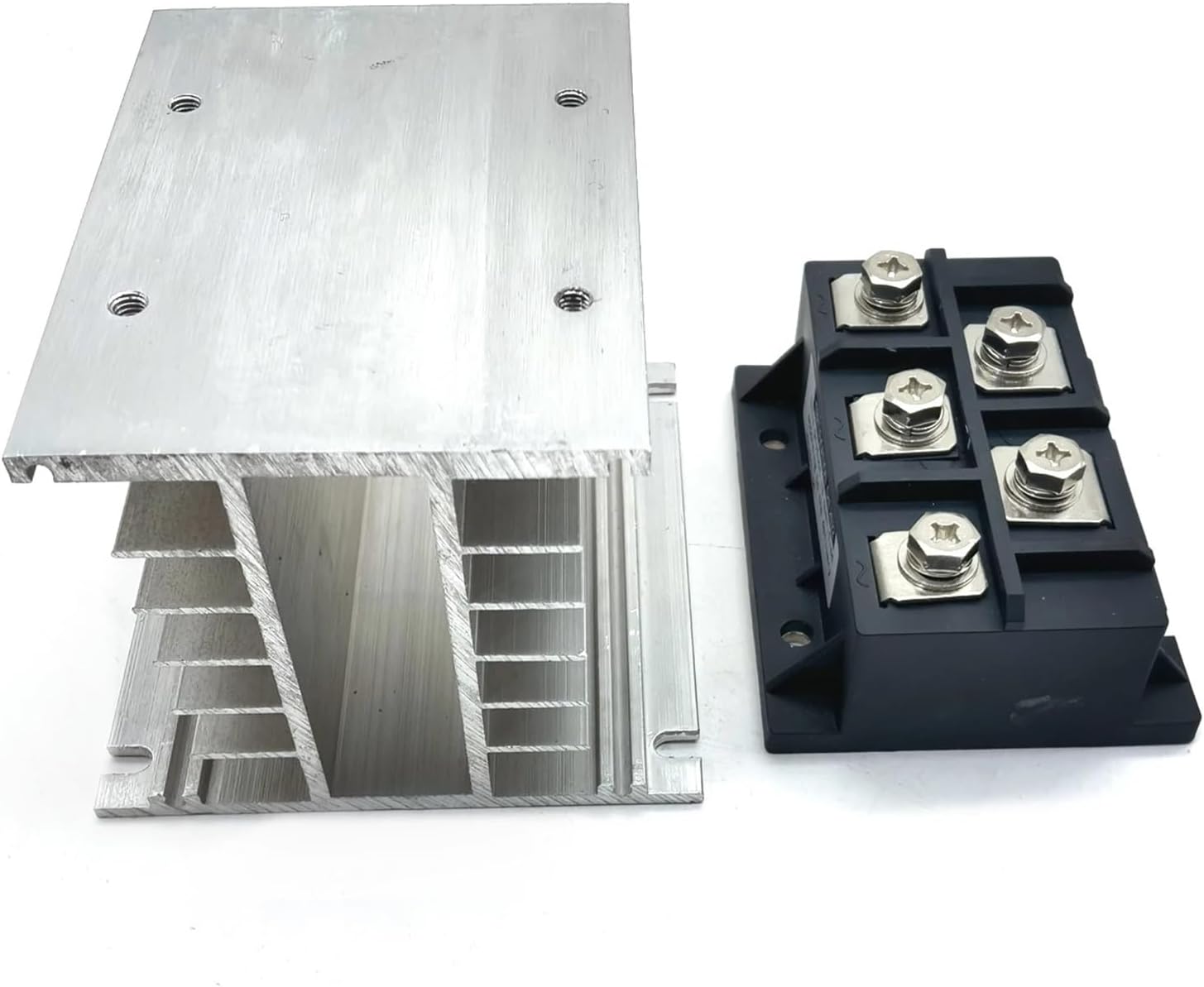 1pieces MDS200A 3-Phase Diode Bridge Rectifier 200A1600V Three Phase Bridge Rectifier with Heat Sink H110 Aluminum Radiator